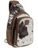 Image #2 - STS Ranchwear By Carroll Women's Sojourner Cowhide Sling Bag, Brown, hi-res