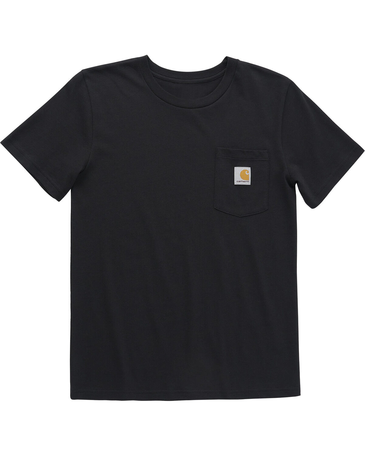 Image #1 - Carhartt Toddler Boys' Solid Short Sleeve Pocket T-Shirt, Black, hi-res