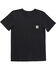 Image #1 - Carhartt Toddler Boys' Solid Short Sleeve Pocket T-Shirt, Black, hi-res