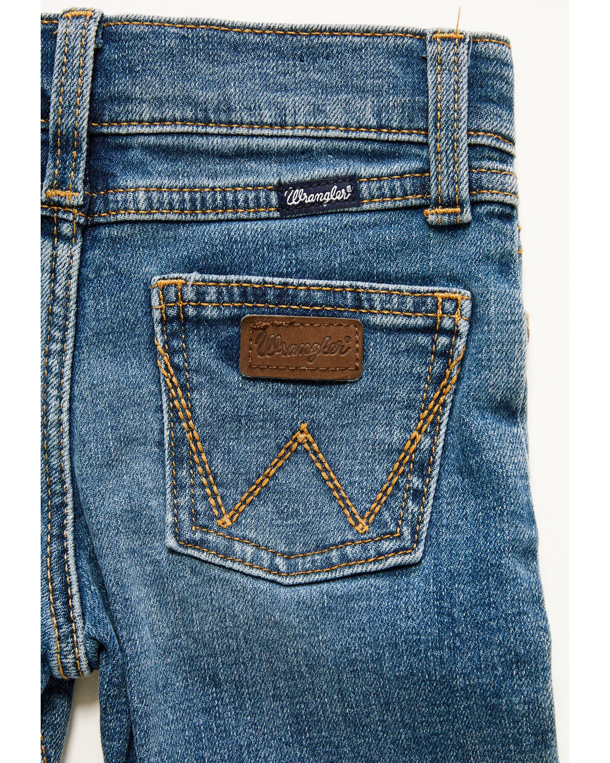 Image #2 - Wrangler Toddler Boys' Medium Wash Country Boy Bootcut Denim Jeans, Medium Wash, hi-res