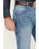 Image #2 - Wrangler Retro Men's Fergus Medium Wash Slim Straight Stretch Denim Jeans - Tall, Medium Wash, hi-res
