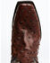 Image #6 - El Dorado Men's Exotic Full-Quill Ostrich Skin Western Boots - Square Toe, Chocolate, hi-res