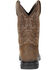 Rocky Men's Worksmart Waterproof Work Boots - Square Toe, Brown, hi-res