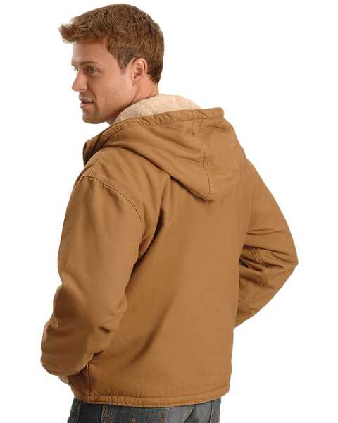 Image #3 - Dickies Sanded Duck Sherpa Lined Jacket - Big & Tall, Brown Duck, hi-res