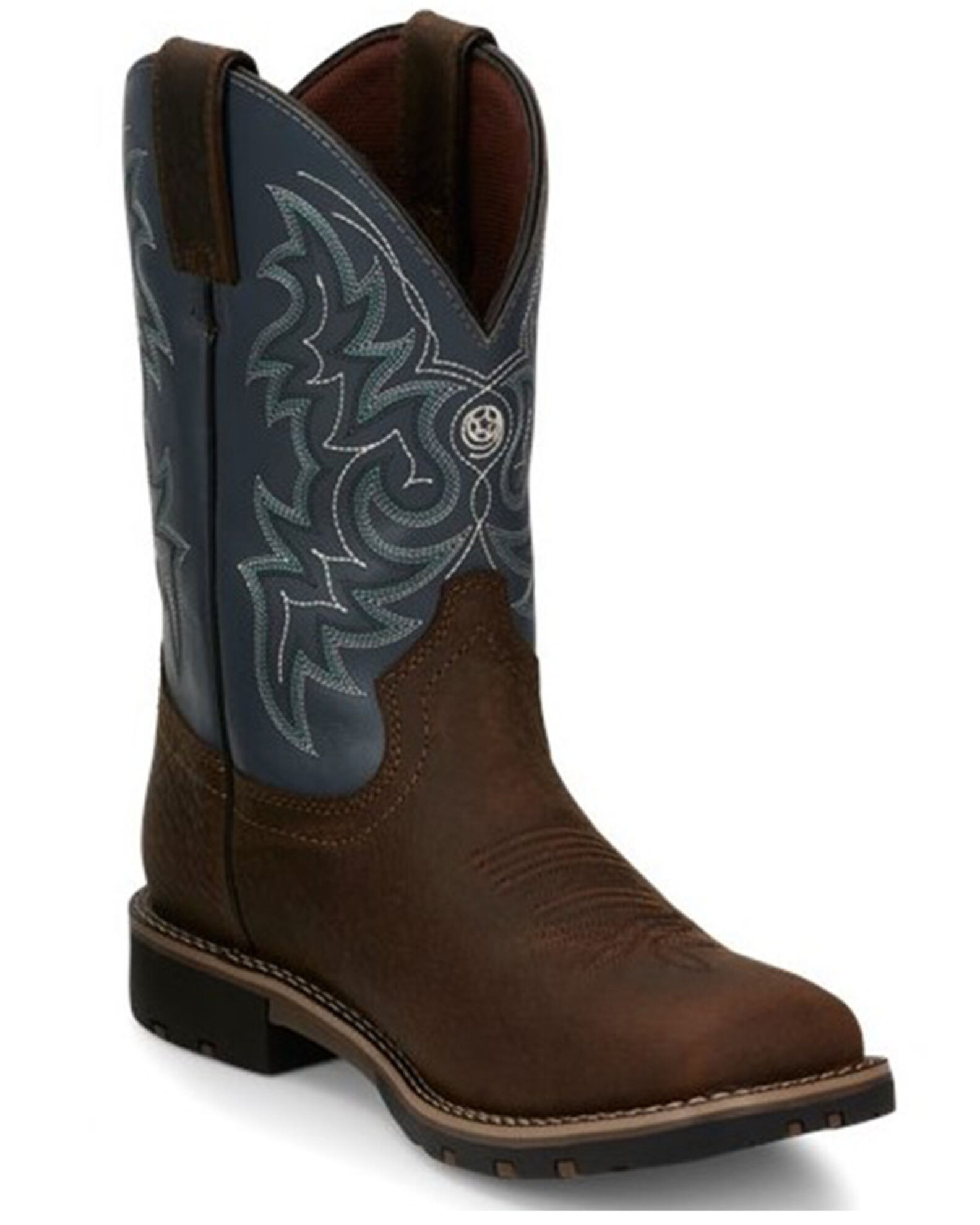 Justin men's waterproof work boots 2025