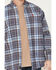 Image #3 - Ariat Men's FR Cienega Plaid Print Long Sleeve Button-Down Work Shirt, Indigo, hi-res