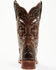 Image #5 - Laredo Women's Underlay Performance Western Boots - Broad Square Toe, Chocolate, hi-res