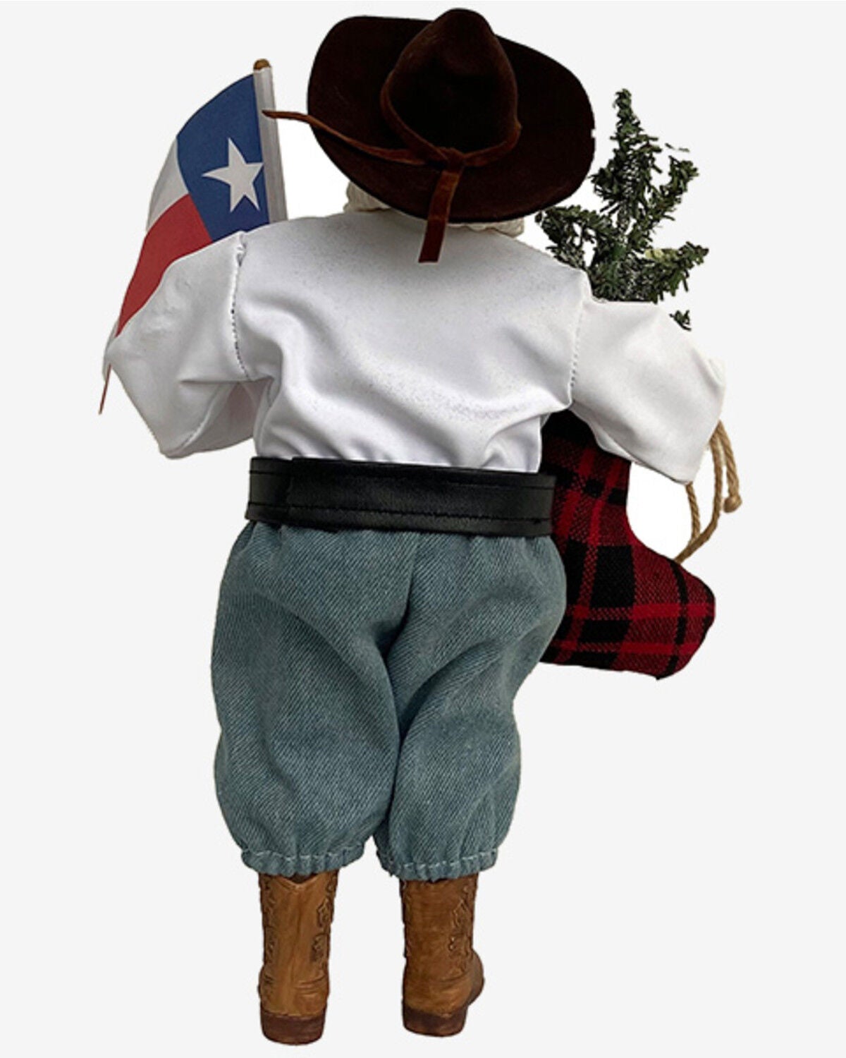 Image #3 - Santa's Workshop 12" Don't Mess With Texas Claus Figurine, Red, hi-res