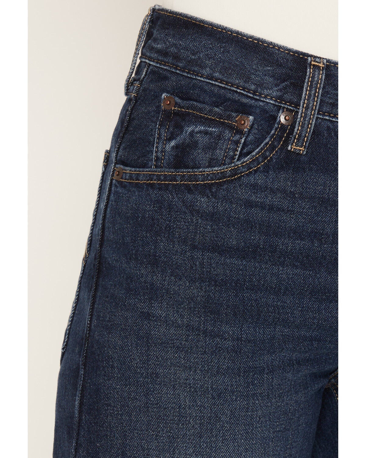 Image #2 - Levi's Women's Medium Wash High Rise Cinch Baggy Lightweight Denim Jeans, Dark Wash, hi-res