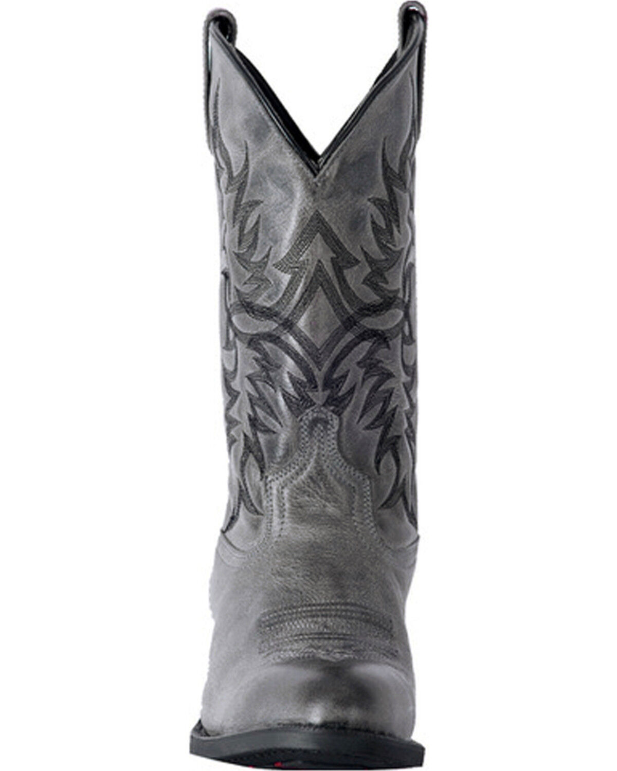 Image #4 - Laredo Men's Harding Waxy Leather Western Boots - Round Toe, Grey, hi-res