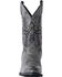 Image #4 - Laredo Men's Harding Waxy Leather Western Boots - Round Toe, Grey, hi-res