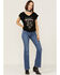 Image #4 - Shyanne Women's Honey Your Soul Is Golden Cactus Graphic Tee, Black, hi-res