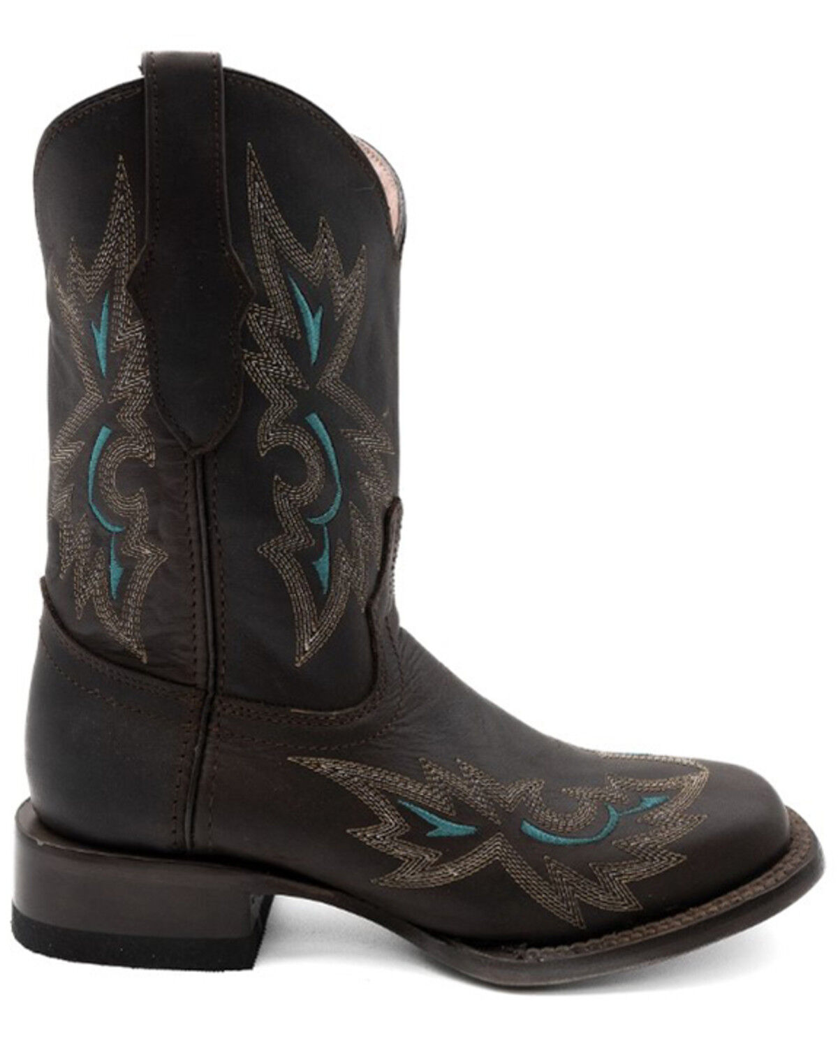 Image #2 - Ferrini Women's Betsy Western Boots - Broad Square Toe, Brown, hi-res