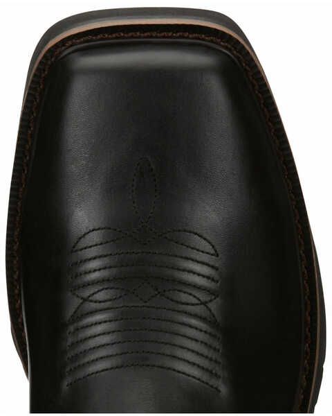 Justin Men's Driller Western Work Boots - Composite Toe, Black, hi-res