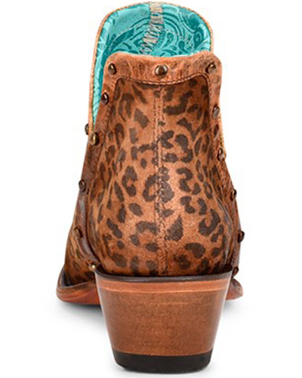 womens leopard booties