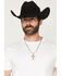 Image #1 - Cody James Men's Two-Toned Cross Necklace, Gold, hi-res