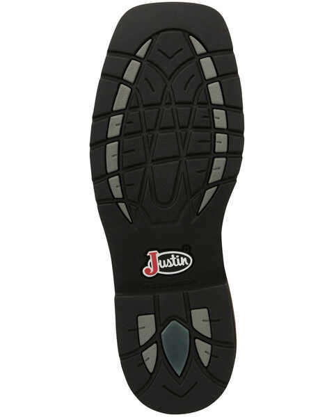 Image #7 - Justin Men's Trekker Waterproof Western Work Boots - Soft Toe, Brown, hi-res