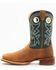 Image #3 - Justin Men's Frontier Western Boots - Broad Square Toe, Tan, hi-res