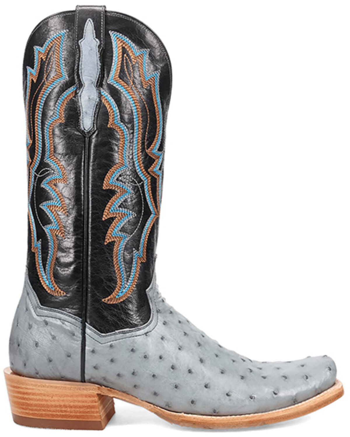 Image #2 - Dan Post Men's Brady Exotic Ostrich Western Boots - Square Toe, , hi-res