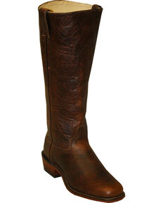 Abilene Men's Cowhide Shooter Boots - Square Toe, Brown, hi-res