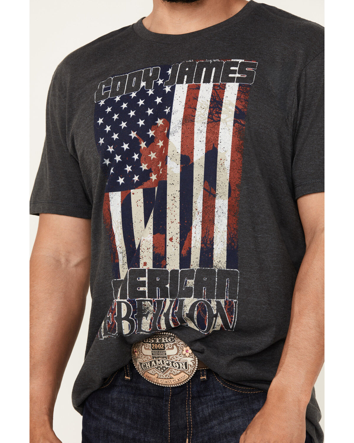 Image #3 - Cody James Men's Rebellion Americana Short Sleeve Graphic T-Shirt, Blue, hi-res