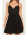 Image #3 - Shyanne Women's Lace Sleeveless Tie-Back Mini Dress, Black, hi-res