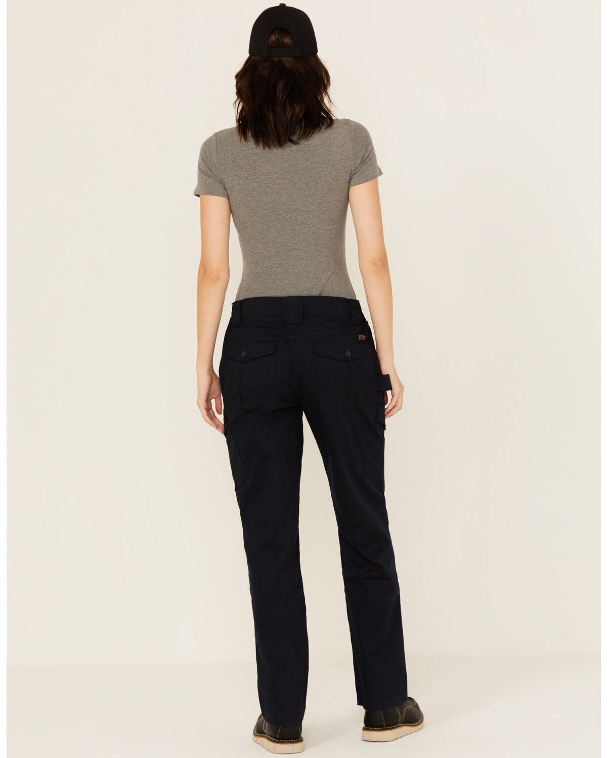 Image #3 - Lucky Brand Workwear Women's Twill Cargo Pants, Navy, hi-res