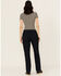 Image #3 - Lucky Brand Workwear Women's Twill Cargo Pants, Navy, hi-res