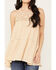 Image #3 - Miss Me Women's Crochet Sleeveless Top, Beige, hi-res