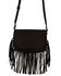 Image #2 - Shyanne Women's Henley Faux Suede Mini Crossbody Bag, Black, hi-res