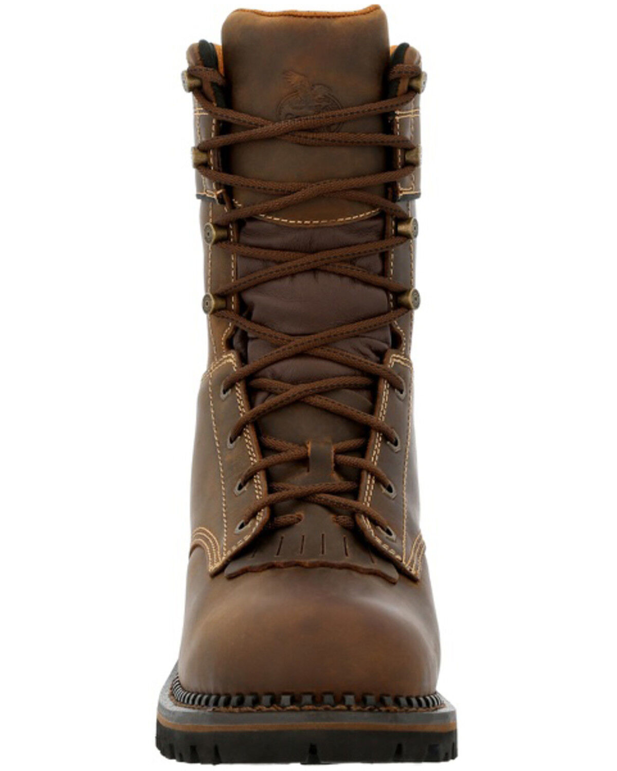 Image #4 - Georgia Boot Men's 9" AMP LT Logger Insulated Waterproof Work Boots - Composite Toe, Brown, hi-res
