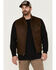 Image #1 - Brothers and Sons Men's Solid Baby Twill CC Zip-Front Vest , Brown, hi-res