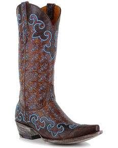 Old Gringo Women's Lynette Western Boots, Brown, hi-res