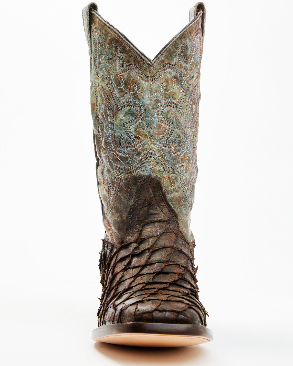 Image #4 - Cody James Men's Exotic Pirarucu Ocean Western Boots - Broad Square Toe, , hi-res