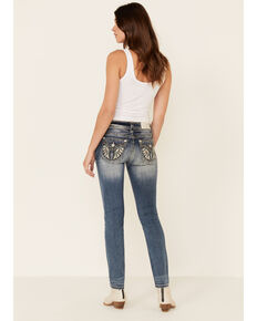 Miss Me Women's Hailey Skinny Jeans, Dark Blue, hi-res