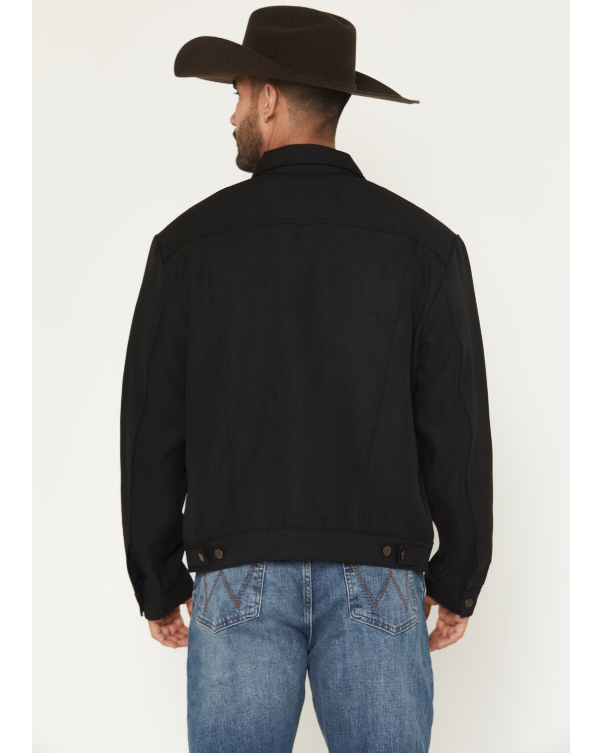 Image #4 - Wrangler Men's Wrancher&reg; Button-Down Jacket, Black, hi-res