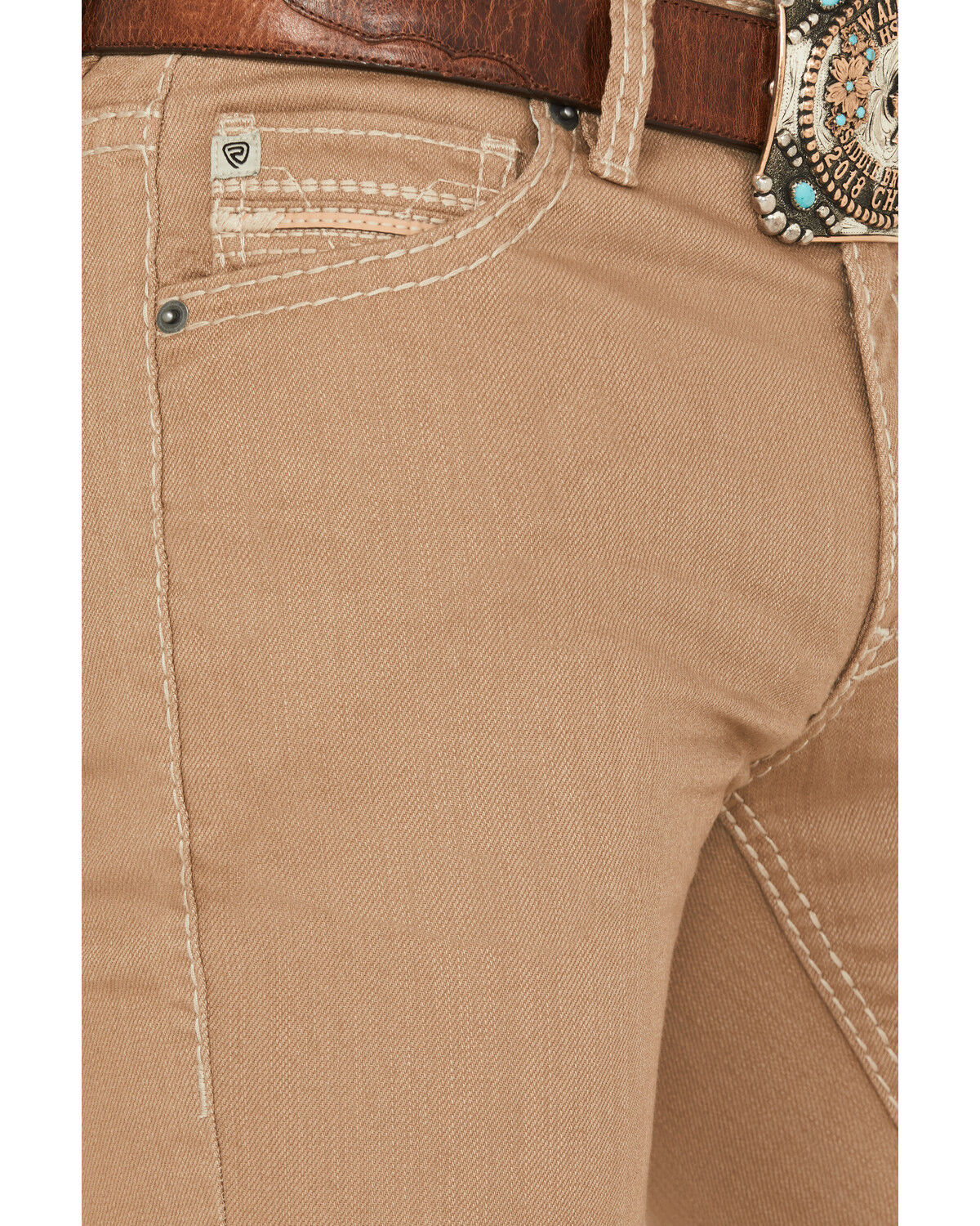 Image #2 - Rock & Roll Denim Men's Revolver Slim Straight Reflex Khaki Jeans, Khaki, hi-res