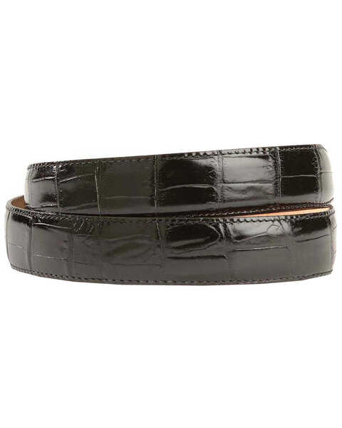 Image #2 - Leegin Men's Crocodile Print Leather Belt, Black, hi-res