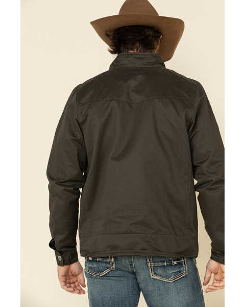 Image #3 - Powder River Outfitters Men's Cotton Zip Front Jacket , Olive, hi-res