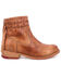 Image #2 - Bed Stu Women's Craven Dip Dye Leather Ankle Boots - Round Toe, Tan, hi-res
