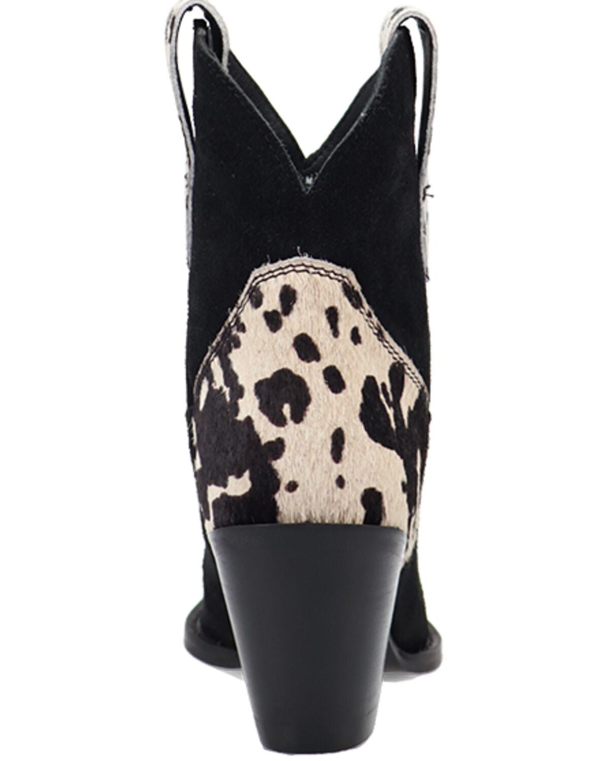 Image #5 - Dingo Women's Texas Charm Suede Booties - Snip Toe, Black, hi-res