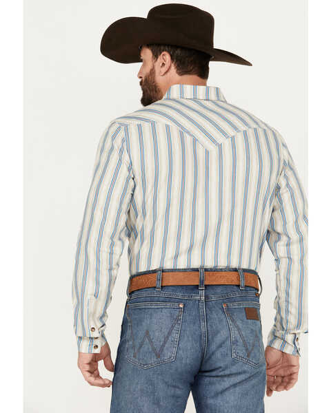 Image #4 - Cody James Men's La Cabana Striped Long Sleeve Western Snap Shirt - Big , Green, hi-res