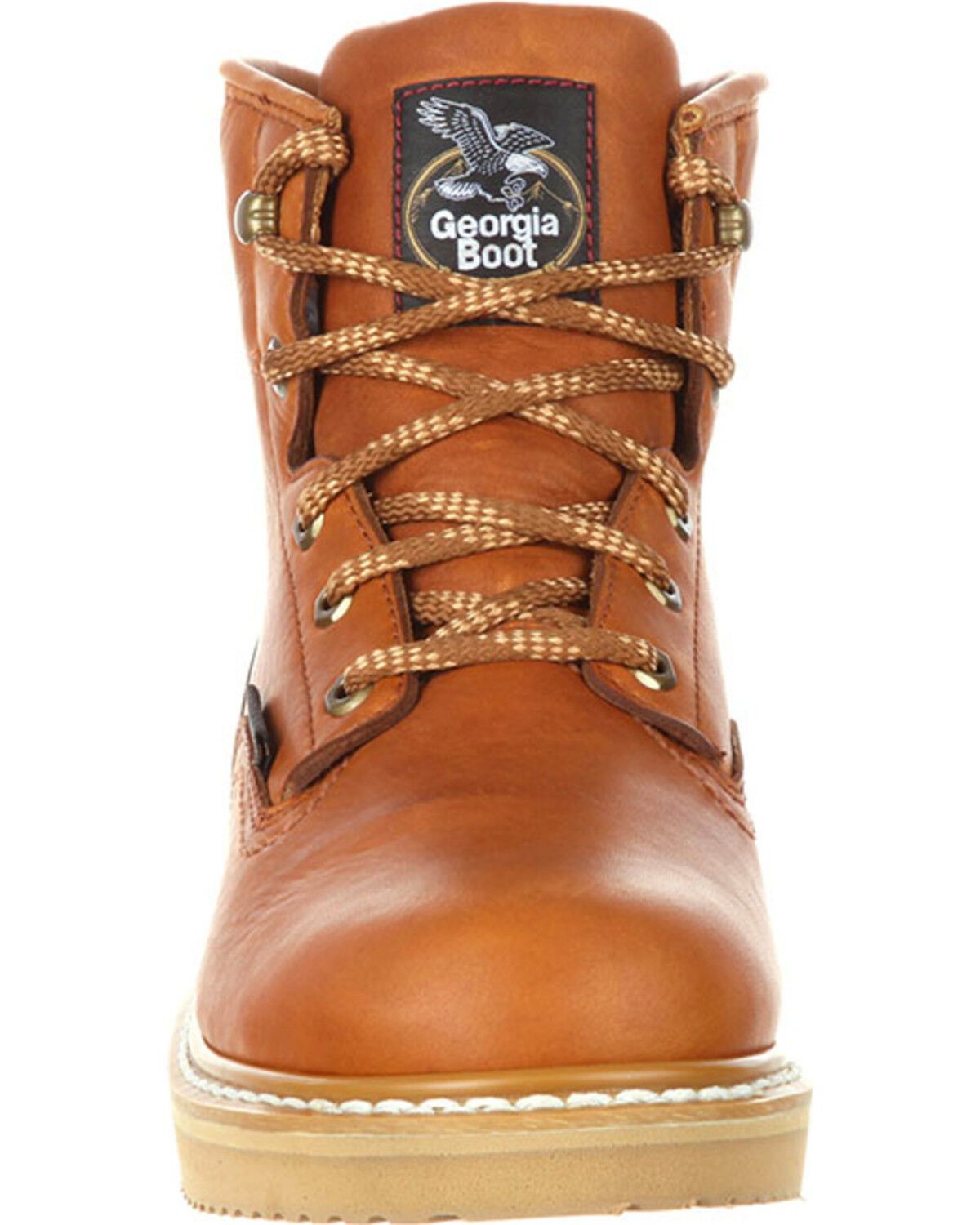 Image #4 - Georgia Boot Men's Waterproof Wedge 6" Work Boots - Soft Toe, Brown, hi-res