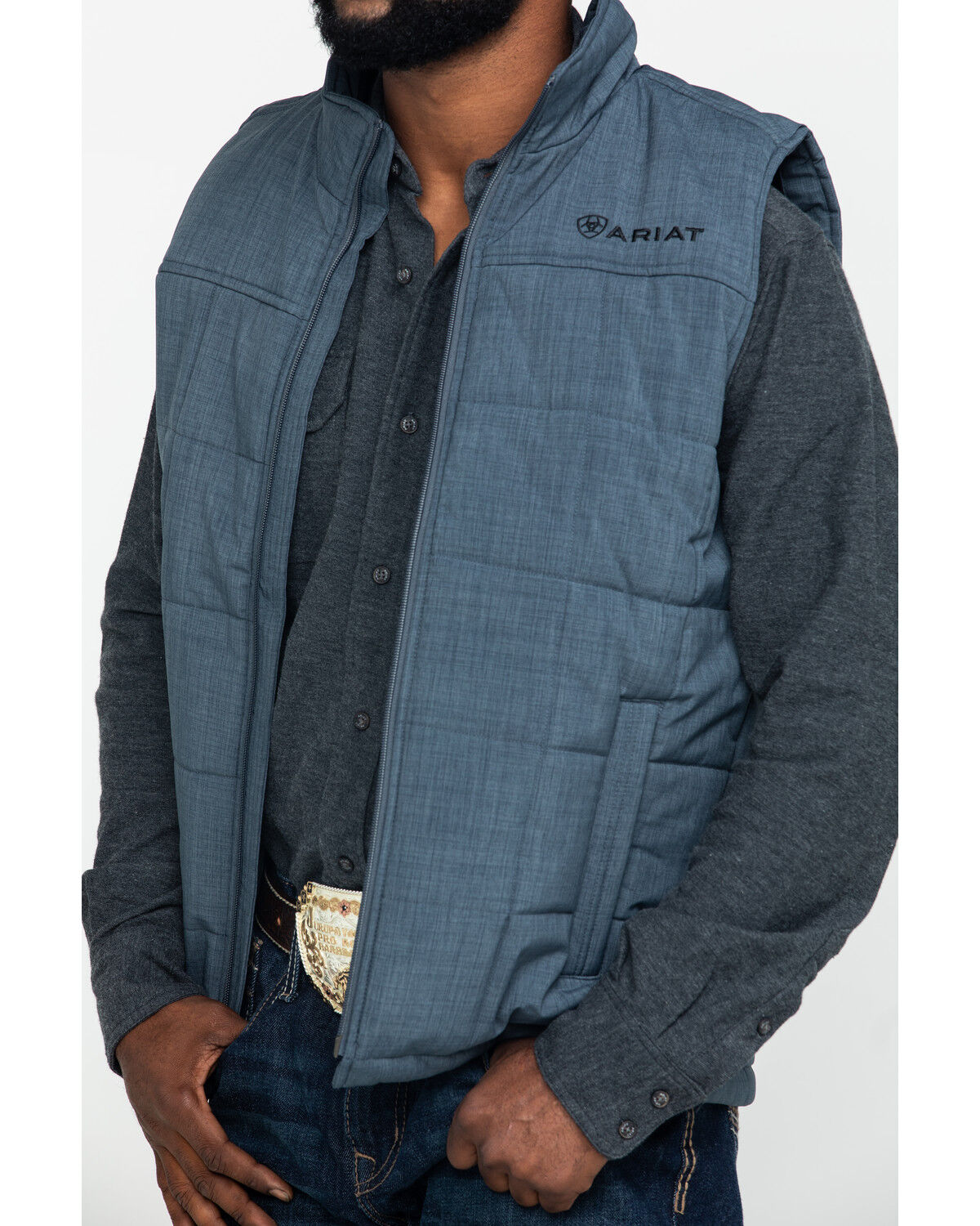 ariat vest grey