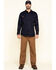 Image #6 - Hawx Men's FR Long Sleeve Woven Work Shirt - Tall, Navy, hi-res