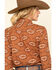 Image #5 - Ariat Women's Autumn Blossom R.E.A.L Billie Jean Shirt, Brown, hi-res