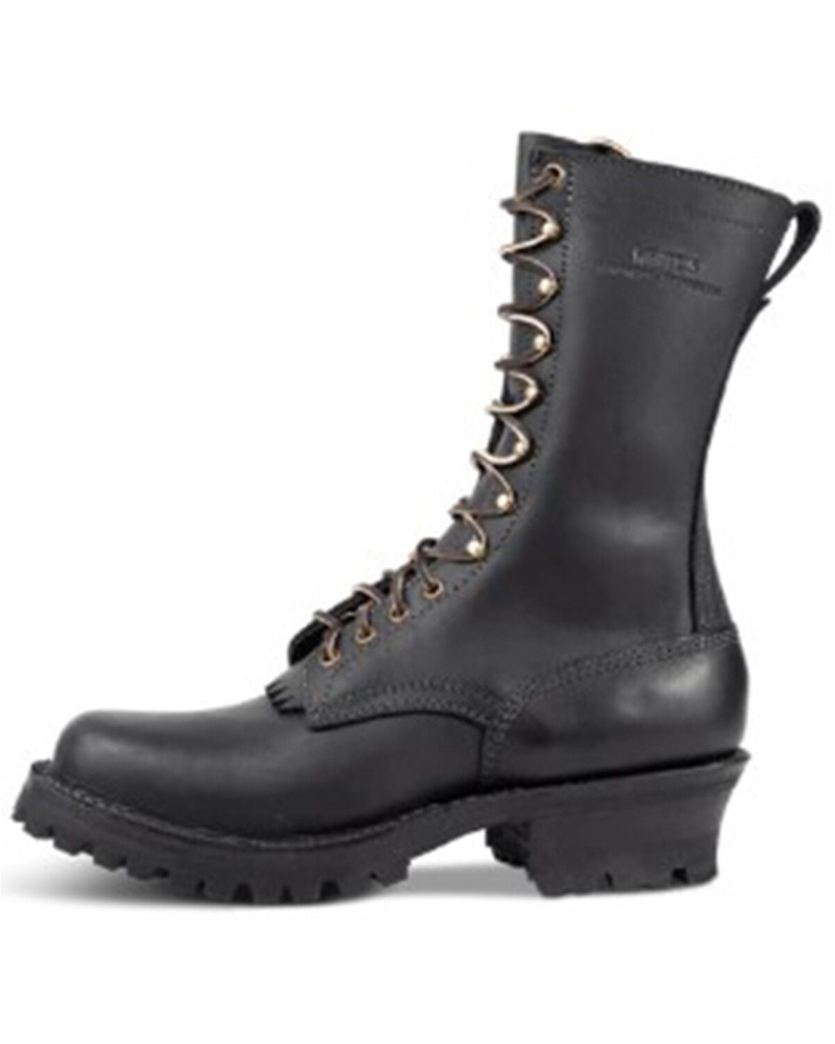 White's Boots Men's Centennial Smokejumper 10" Lace-Up Work Boots - Round Toe, Black, hi-res