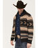Image #2 - Cinch Men's Full-Zip Striped Sweater, Charcoal, hi-res