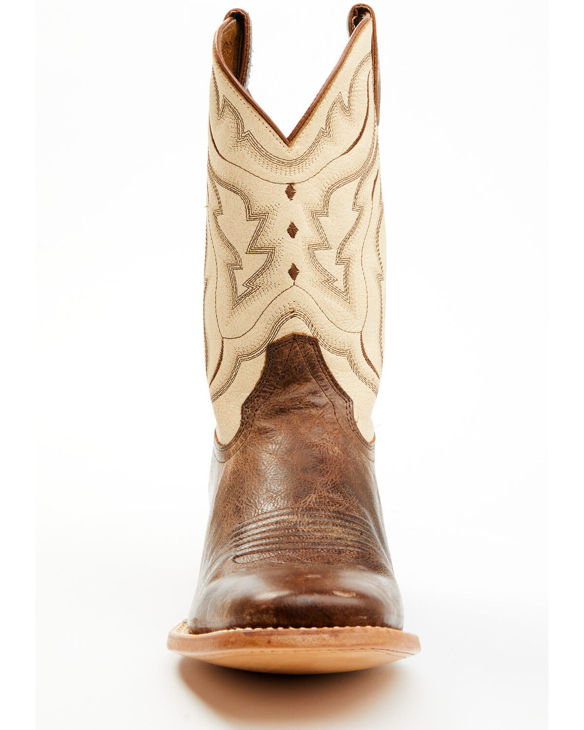 Image #4 - Cody James Men's Bone Western Boots - Broad Square Toe, Ivory, hi-res