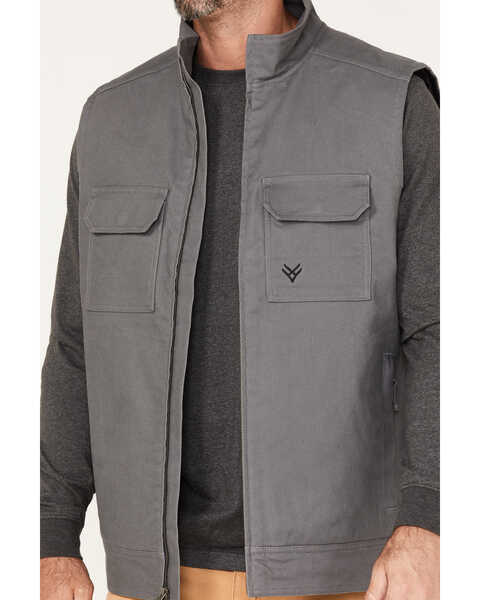 Image #3 - Hawx Men's Canvas Insulated Extreme Cold Work Vest, Charcoal, hi-res